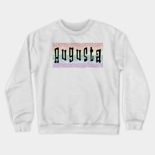 LGBTQ PATTERN AMERICA AUGUSTA Crewneck Sweatshirt